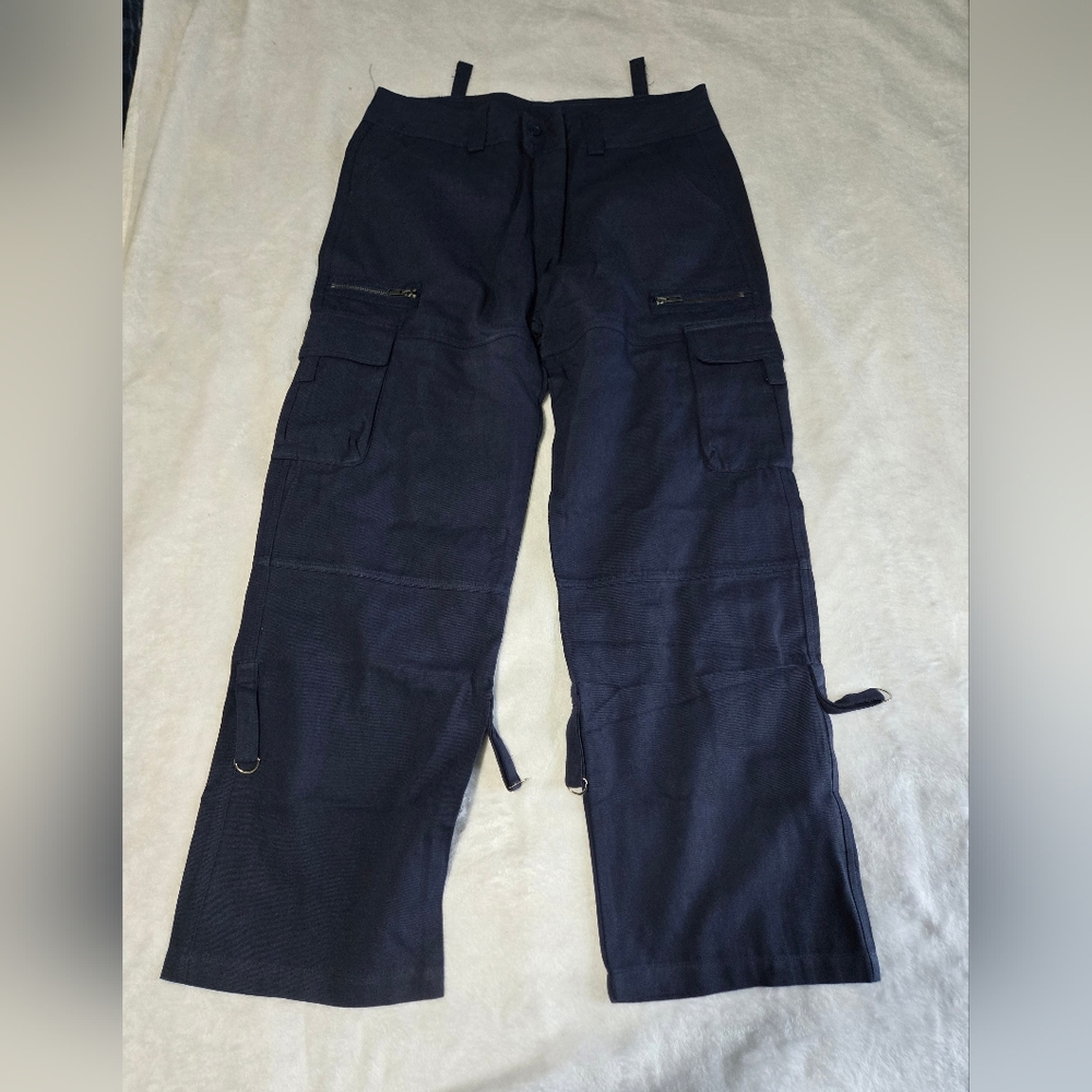 Womens Navy Cargo Pants XL